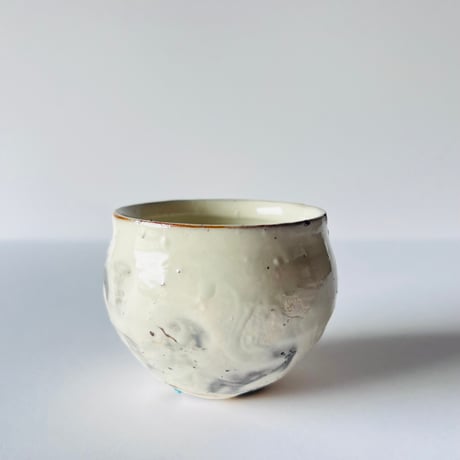 T−136 辻村史朗　粉吹ワインカップ　共箱付　Shiro Tsujimura Kofuki Wine Cup