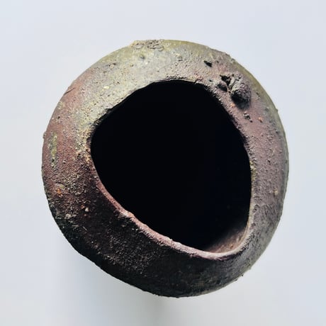 T-69 辻村史朗　備前花入　Shiro Tsujimura Bizen flower vase