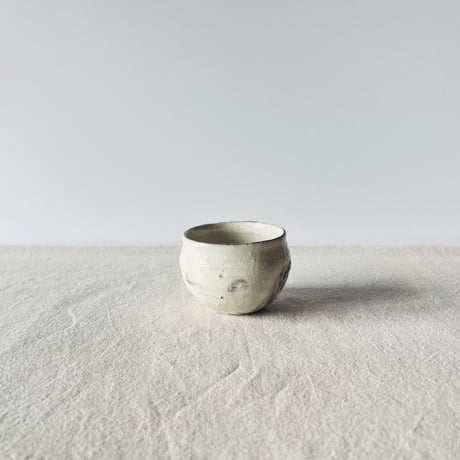 Tー138 辻村史朗　粉吹ワインカップ　共箱付　Shiro Tsujimura Kofuki Wine Cup
