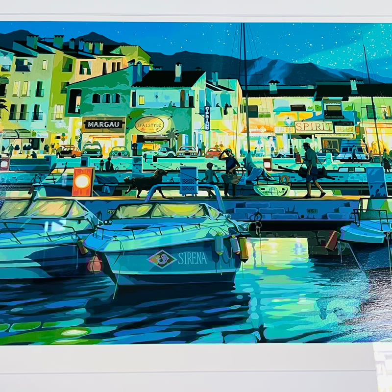 STー2 笹倉鉄平 「プエルトバヌス」シルクスクリーン Teppei Sasakura