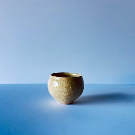 Tー76 辻村史朗　井戸ワインカップ　共箱有　Shiro Tsujimura Ido wine cup