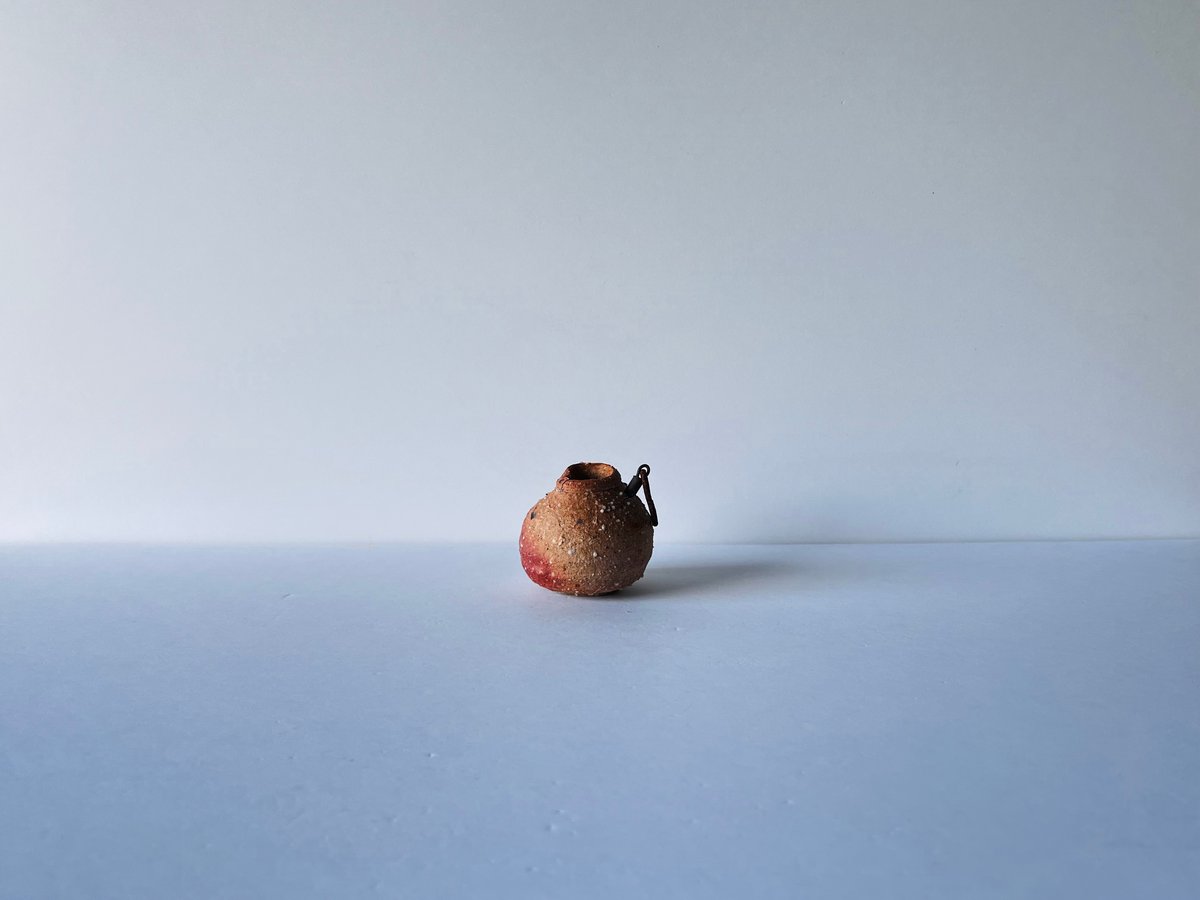 辻村史朗　白信楽小壺　A T−23 辻村史朗 信楽蹲（うずくまる） 共箱付 T-23 Shiro