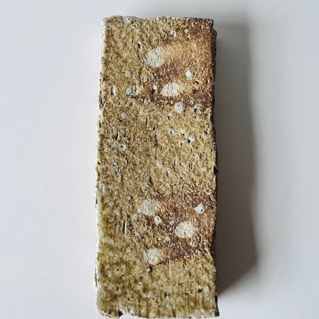 F−14 古谷和也　信楽長角四方陶板皿五枚組　Kazuya Furutani – Set of Five Shigaraki Rectangular Ceramic Plates