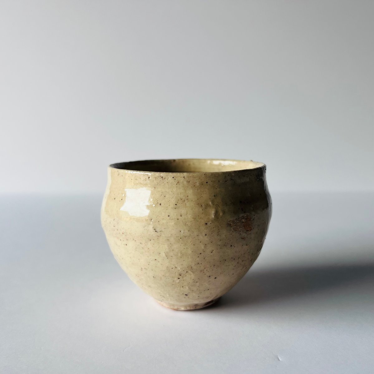 T−130 辻村史朗 井戸旅茶碗 共箱付 Shiro Tsujimura Ido Travel