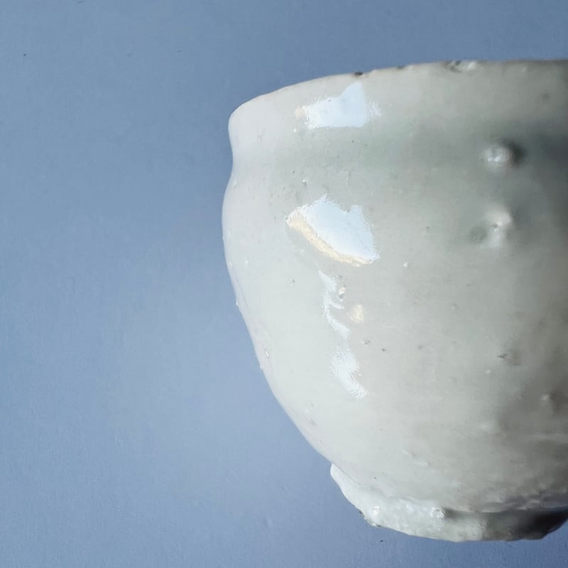 Tー91 辻村史朗 磁土ぐい呑 Shiro Tsujimura Porcelain clay