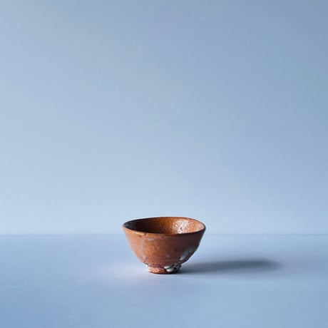 T−22 辻村史朗　井戸ぐい呑　共箱付　Shiro Tsujimura Ido Sake Cup with box