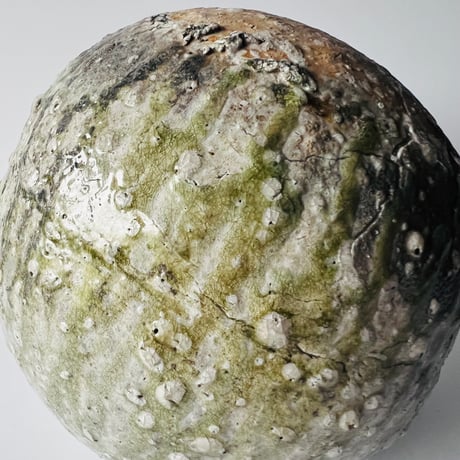 Tー68 辻村史朗　伊賀丸壺　共箱有　Shiro Tsujimura Iga Round Vase