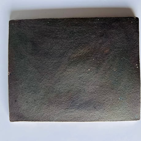 TNー38 谷井直人 銀彩四方皿大　Naoto Tanii Silver-colored square plate size