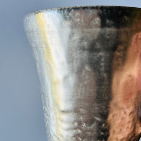 TNー60 谷井直人　銀彩ビードロマグカップ　Naoto Tanii – Silver-Glazed Bidoro Mug
