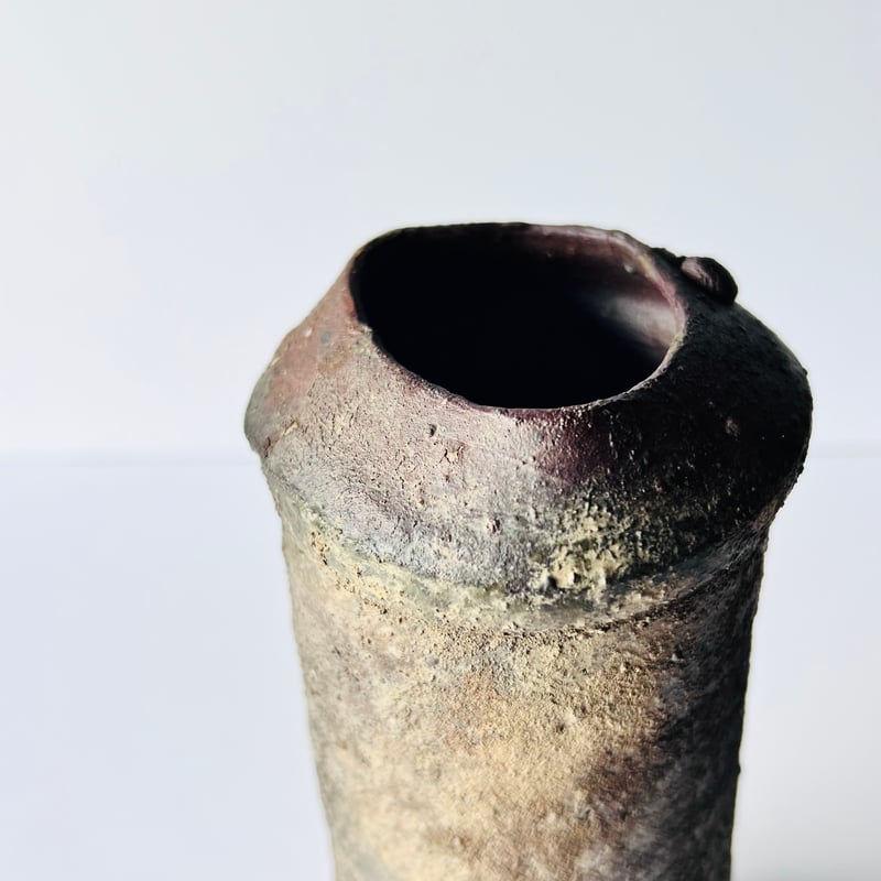 T-69 辻村史朗 備前花入 Shiro Tsujimura Bizen flower vas