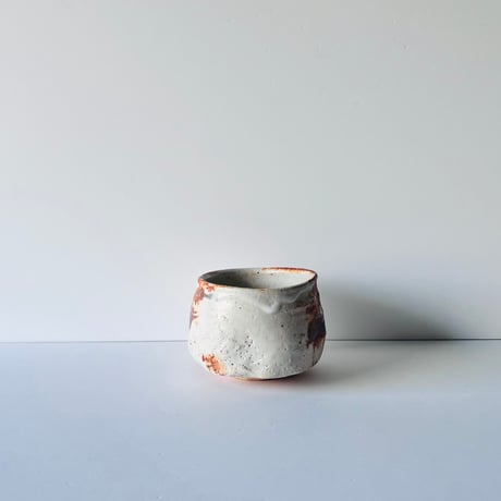 T-72辻村史朗　志野茶碗　共箱有　Shiro Tsujimura Shino tea bowl
