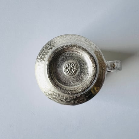 TNー52 谷井直人　銀彩ビードロマグカップ　しのぎ　Naoto Tanii Silver-glazed Vidro Mug - Shinogi