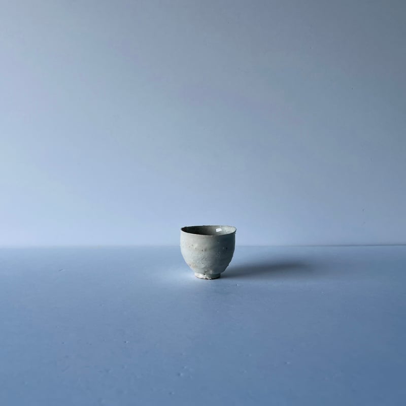 Tｰ62 辻村史朗 磁土ぐい呑 Shiro Tsujimura - Porcelain Sak
