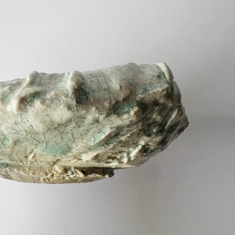 TN−17 谷井直人　銀彩四方皿　TN-17 Naoto Tanii, Silver-glazed square plate