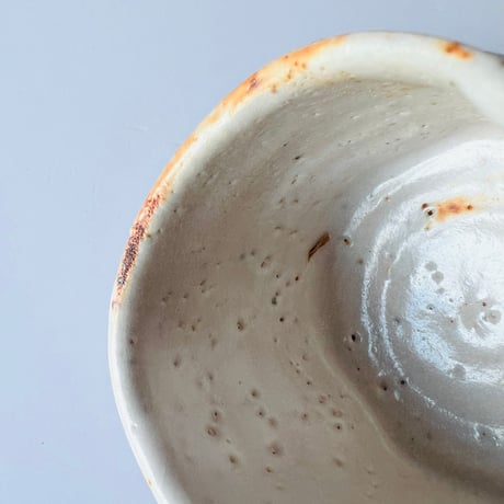 T-73 辻村史朗　志野茶碗　共箱有　Shiro Tsujimura Shino tea bowl