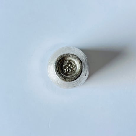 TN−132 谷井直人　銀彩ビードロ杯　Naoto Tanii Silver Bidoro Guinomi
