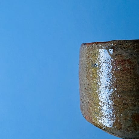 T−18 辻村史朗　唐津ぐい呑　共箱付　Shiro Tsujimura Karatsu sake cup with box