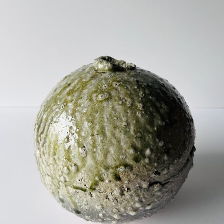 Tー68 辻村史朗　伊賀丸壺　共箱有　Shiro Tsujimura Iga Round Vase