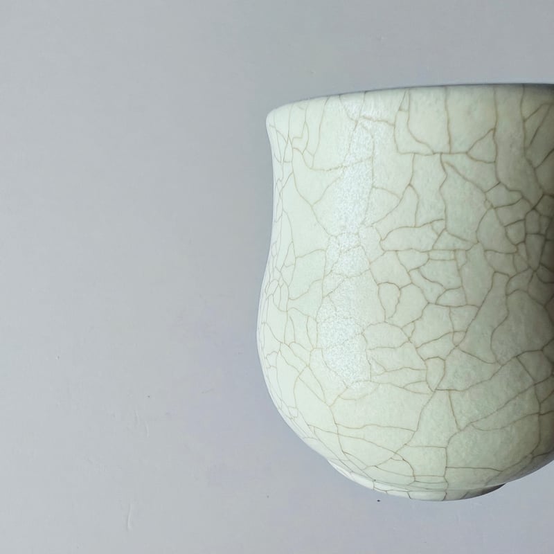 TN−124 谷井直人 銀彩白釉貫入片口 Naoto Tanii Silver Glaze W
