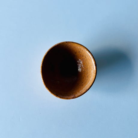 T−22 辻村史朗　井戸ぐい呑　共箱付　Shiro Tsujimura Ido Sake Cup with box