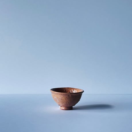 T−19 辻村史朗　井戸ぐい呑　共箱付　Shiro Tsujimura Well Sake Cup