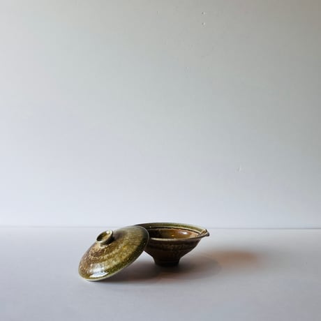 Jー2＃1 ジョナサンスティール　信楽宝瓶　名入り共箱付 Jonathan Steele Shigaraki Hōhin (Shigaraki Clay Teapot )