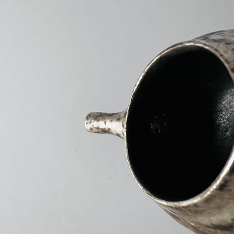 TNー41 谷井直人　銀彩まだらポット　 Naoto Tanii Silver glaze mottled pot