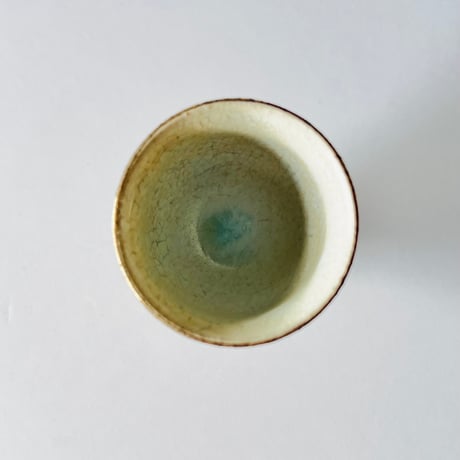 TN−4 谷井直人　銀彩ビードロ杯　TN-4 Naoto Tanii, Silver-glazed Vidro cup