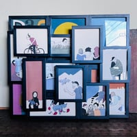 HYー1 花井祐介 「無題2」木版画 Yusuke Hanai “Untitled 2” W