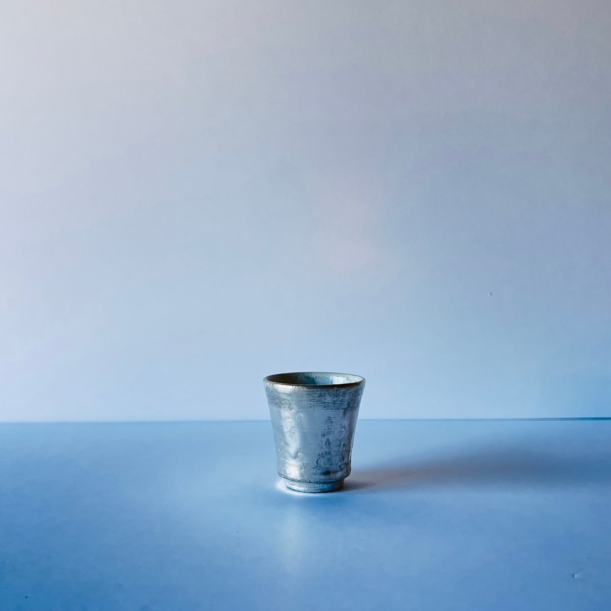 TN−102 谷井直人 銀彩杯 Silver-Glazed Sake Cup | GARAGE
