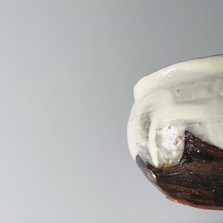 T−137 辻村史朗　粉吹ワインカップ　共箱付　Shiro Tsujimura Kofuki Wine Cup