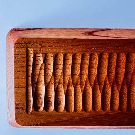 Mー5 一文字盆　欅　Ichimonji Tray (Rectangular Tea Tray)