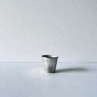 TN−128 谷井直人　総銀ビードロ杯 Naoto Tanii Full Silver Bidoro Guinomi