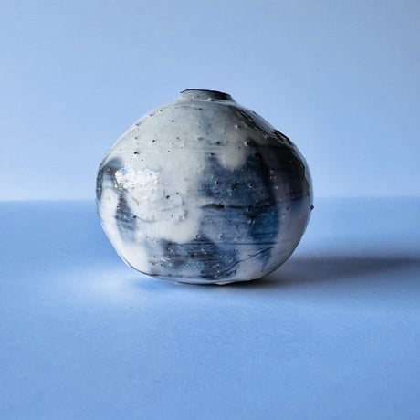 T−10 辻村史朗　粉引き水滴　共箱付　Shiro Tsujimura, Powdered Water Drops, with box