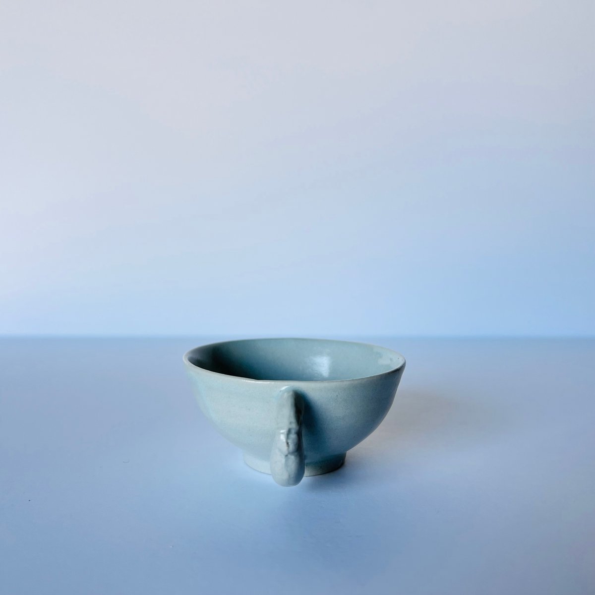 Sー15 鈴木大弓 白磁耳付豆鉢 HIroyumi Suzuki White Porcela