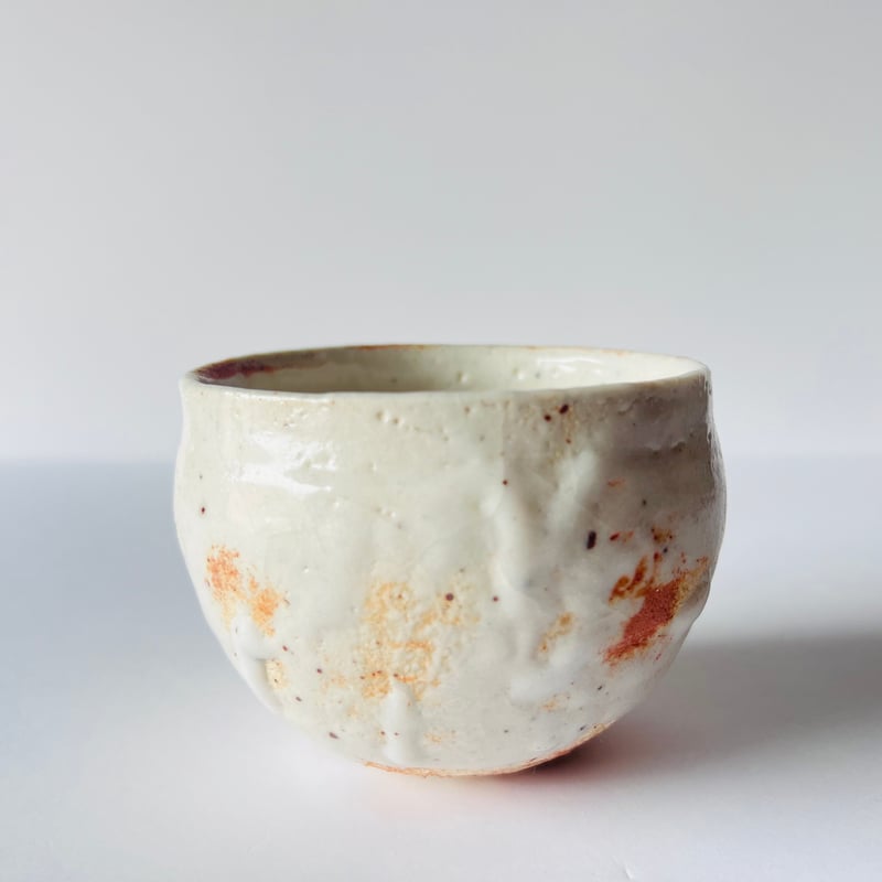 T−134 辻村史朗 粉吹ワインカップ大 共箱付 Shiro Tsujimura Large