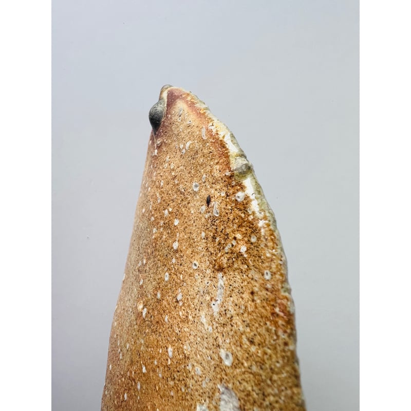辻村史朗　伊賀　大皿 Tー116 辻村史朗 伊賀葉皿大 共箱付 Shiro Tsujimura Large Leaf