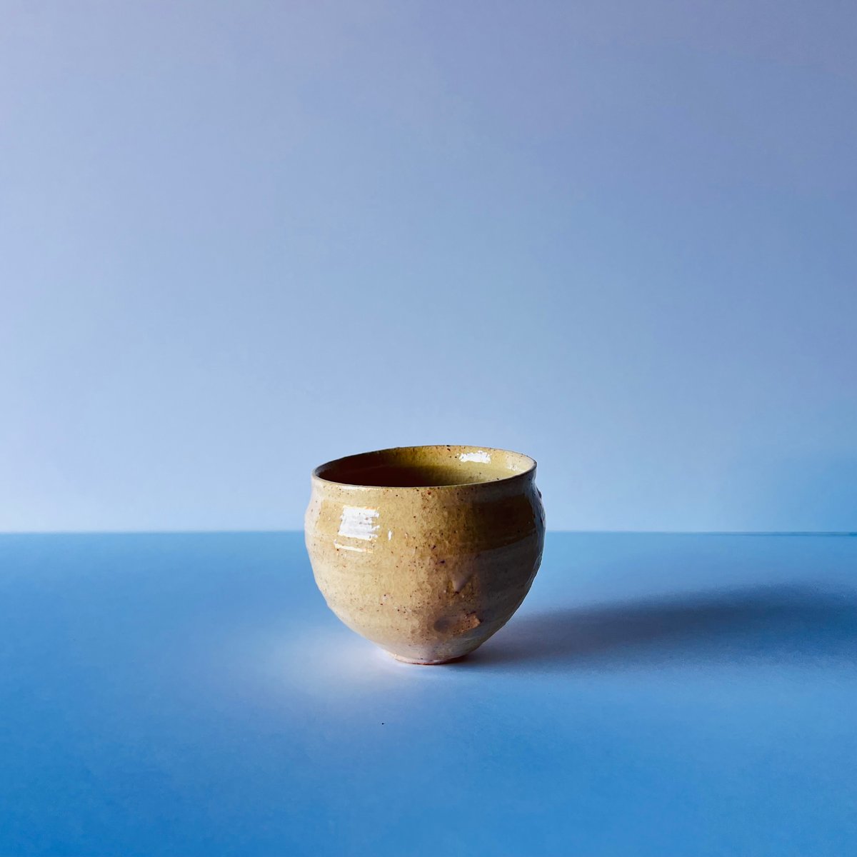 Tー78 辻村史朗 井戸ワインカップ 共箱有 Shiro Tsujimura Ido wine