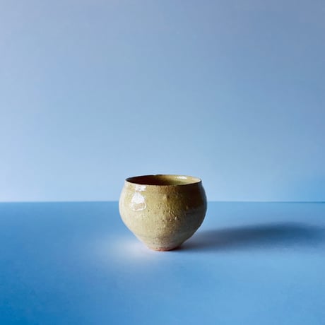 Tー76 辻村史朗　井戸ワインカップ　共箱有　Shiro Tsujimura Ido wine cup