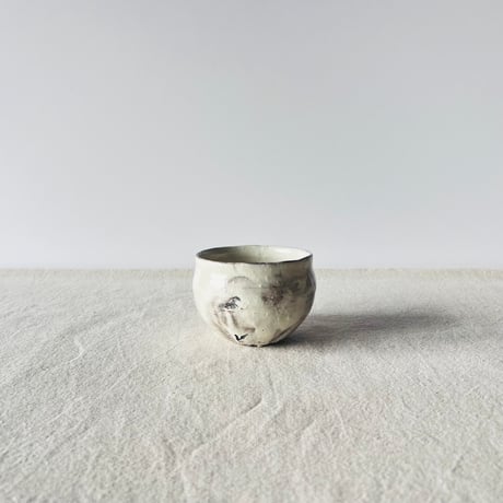 Tー138 辻村史朗　粉吹ワインカップ　共箱付　Shiro Tsujimura Kofuki Wine Cup