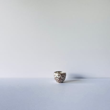 TNー55  谷井直人　ぐりぐり銀彩杯　Naoto Tanii: Silver-glazed cup　Guriguri