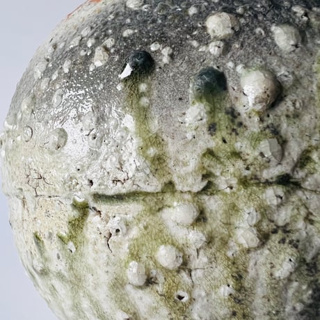 Tー68 辻村史朗　伊賀丸壺　共箱有　Shiro Tsujimura Iga Round Vase