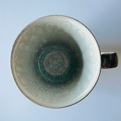 TNー60 谷井直人　銀彩ビードロマグカップ　Naoto Tanii – Silver-Glazed Bidoro Mug