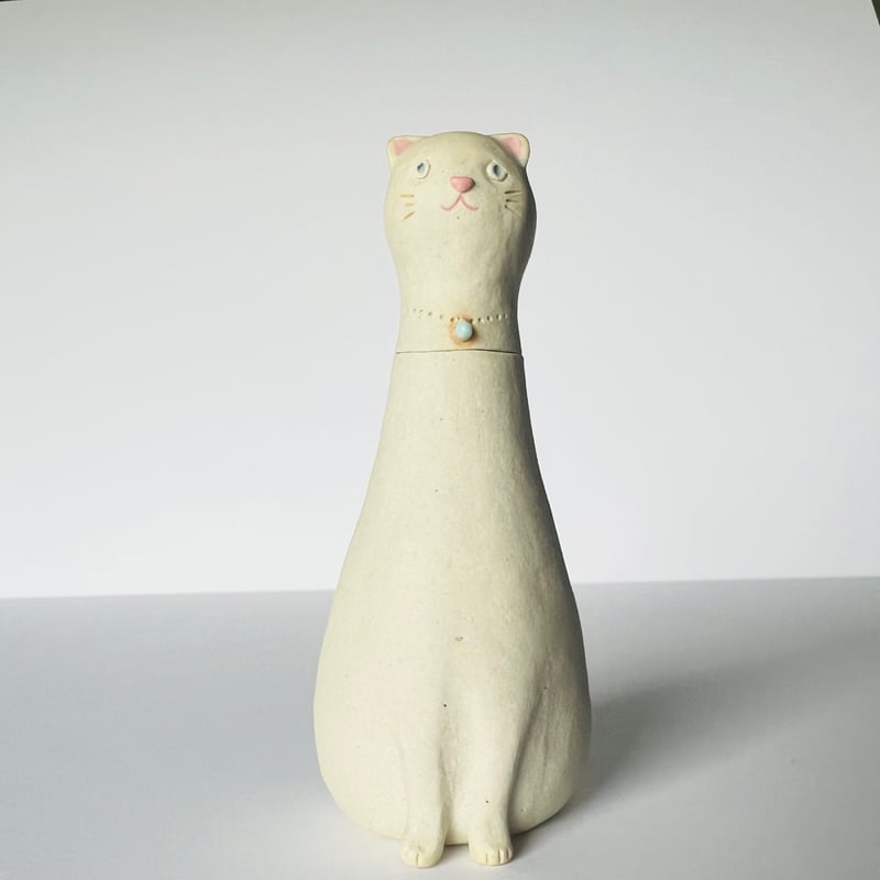 【新品未使用】 編みぐるみ作家 Aroma-ma アロママさま 白猫 新品未使用】 編みぐるみ作家 Aroma-ma アロママさま 白猫 思わず笑顔