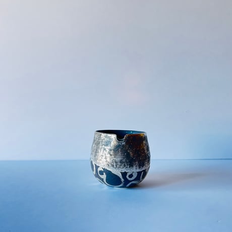 TN−100 谷井直人　銀彩ぐりぐり湯冷し　Silver-Glazed “Guriguri” Yuzamashi (Water Cooler)