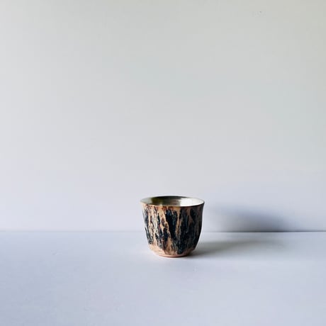 TNー51 谷井直人　黒流銀彩マグカップ　Naoto Tanii Black Flow Silver Mug