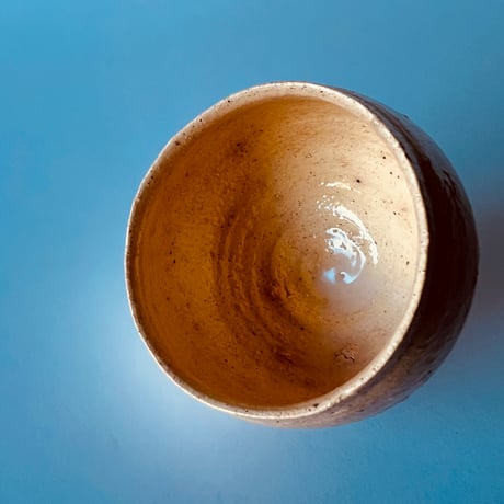 Tー76 辻村史朗　井戸ワインカップ　共箱有　Shiro Tsujimura Ido wine cup