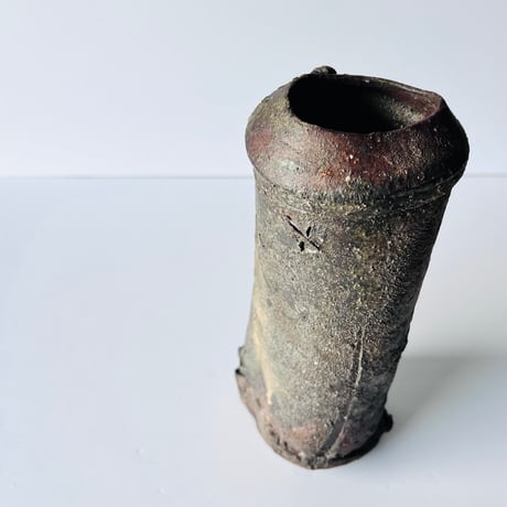 T-69 辻村史朗　備前花入　Shiro Tsujimura Bizen flower vase