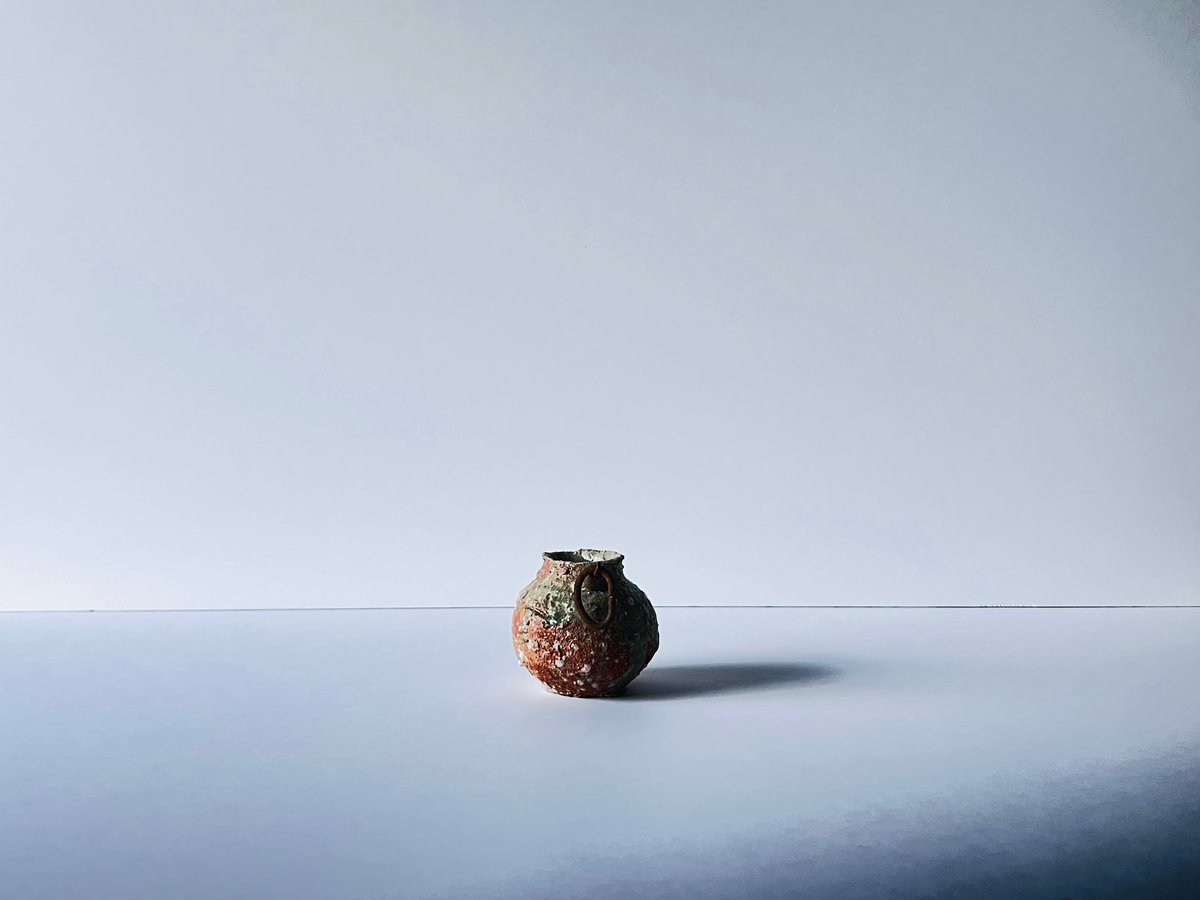 辻村史朗　伊賀花入 T−9 辻村史朗 伊賀花掛け T-9 Shiro Tsujimura Iga Flower H