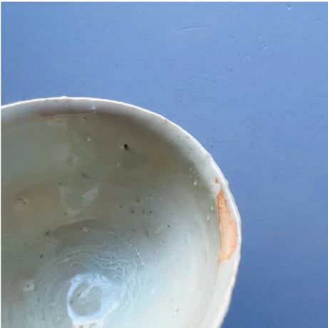 Tｰ62 辻村史朗　磁土ぐい呑　Shiro Tsujimura - Porcelain Sake Cup